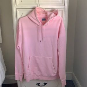 J crew heavy hoodie in light pink